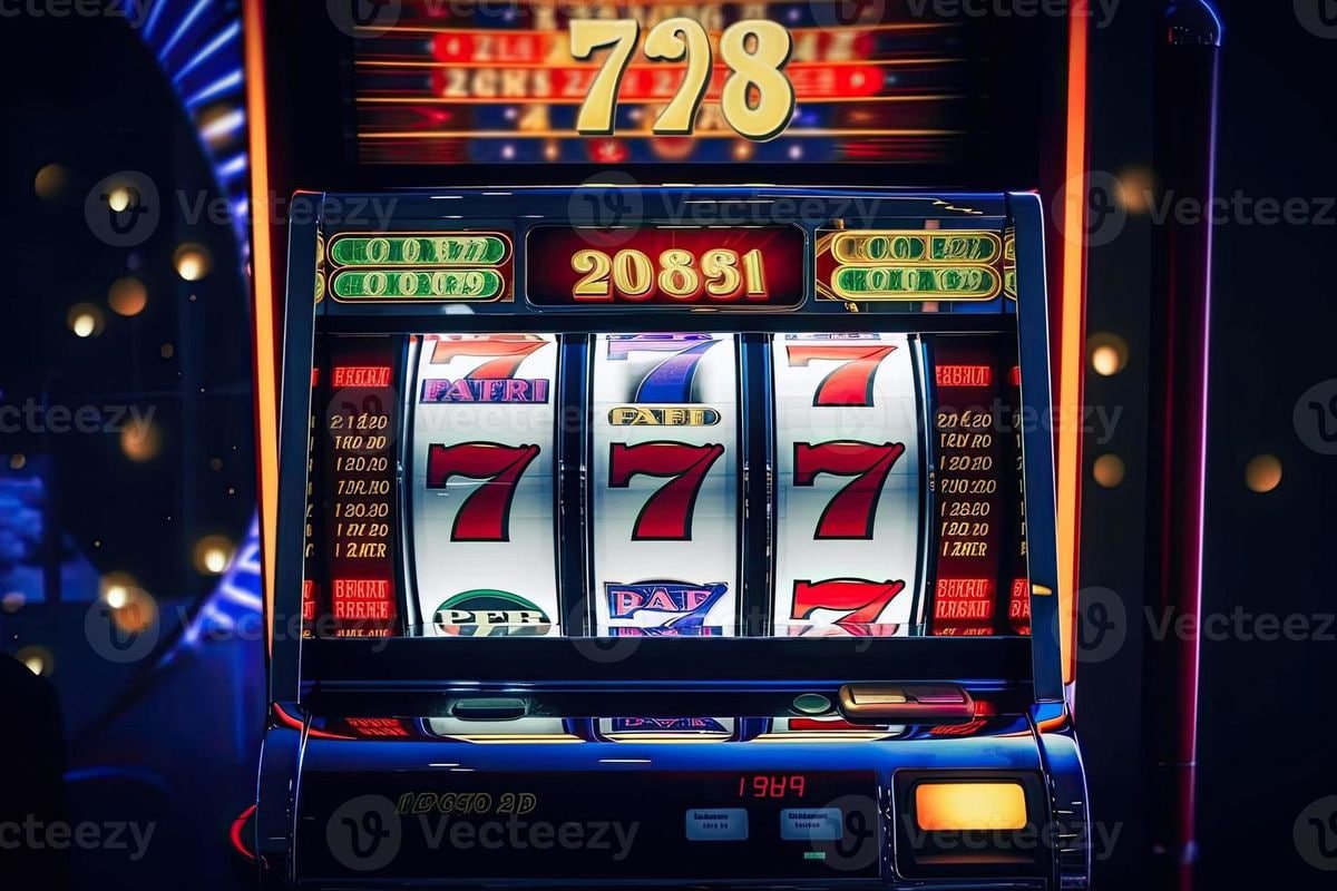 Online Slots ဂိမ်း Reel Spin နေသော မြင်ကွင်း — Jackpot Symbols တန်းနေ